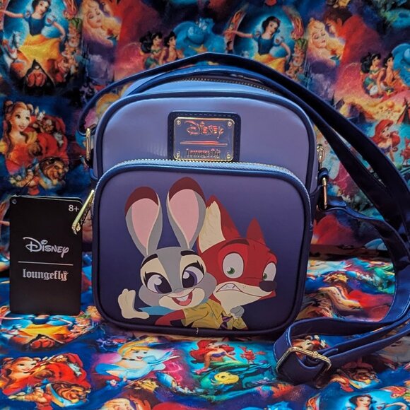 Loungefly Handbags - Disney Loungefly Zootopia Crossbody Officer Hopps and Nick Wilde NWT